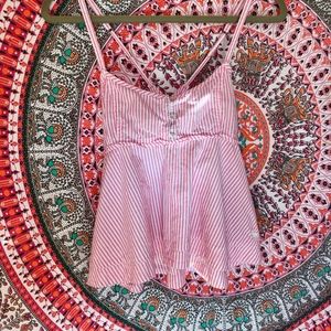 🌷Empire Waist Strappy Tank with Cross Back A&F